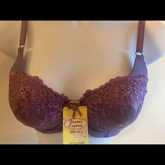 💥Beauty express intimates sexy fashion Lace Bra size 34C - Picture 2 of 10